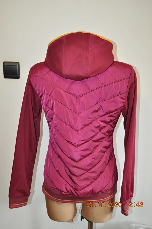 kurtka Steeds Tine, r. 176 cm, bordowa, softshell, z kapturem, bdb - zdjęcie 5