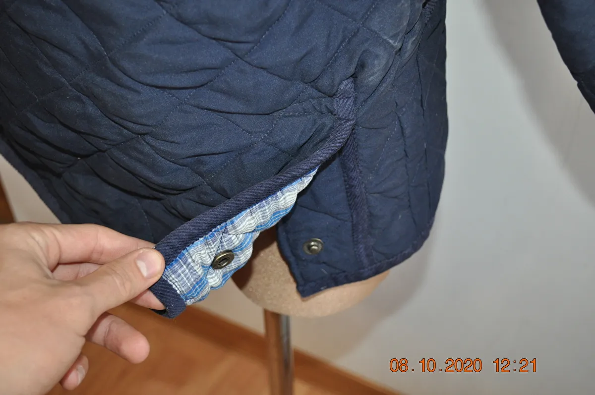 kurtka DMS, r. XS, granatowa, pikowana, nowa - zdjęcie 4