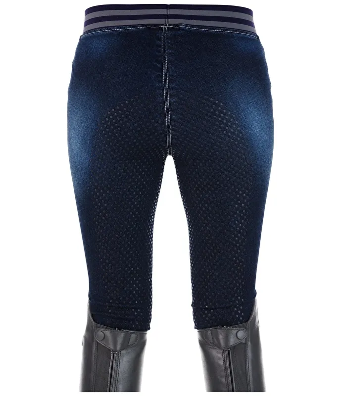 bryczesy Equilibre Naroa, r. 164 cm, jeansowe, legginsy, lej silikonowy, jak Nowe - zdjęcie 1