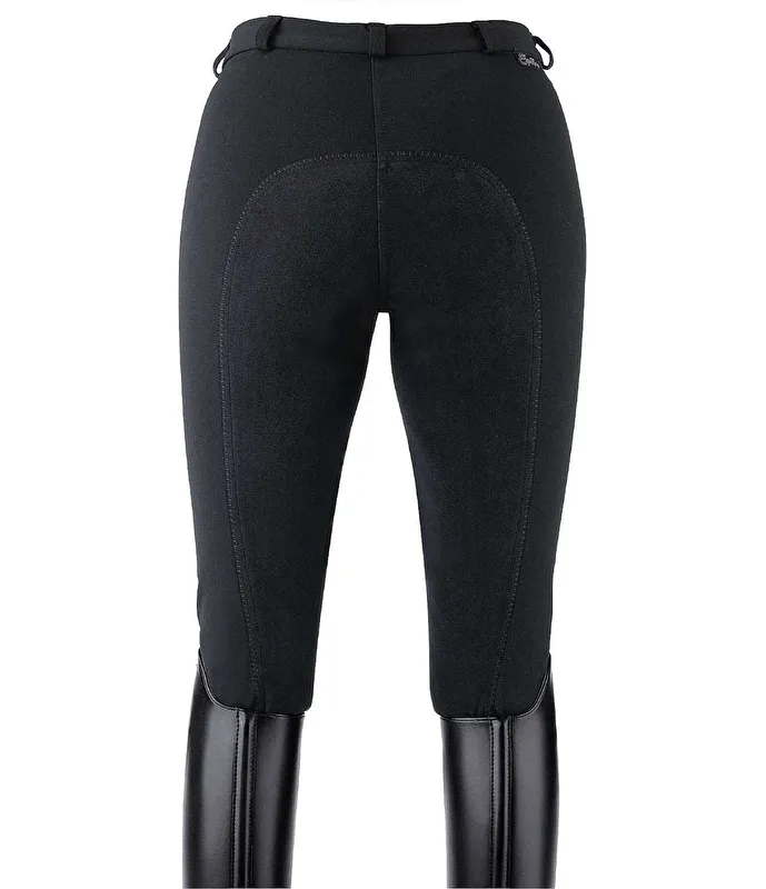 bryczesy Equilibre Super-Stretch, r. 36, granatowe, pełny lej, damskie, bdb - zdjęcie 1