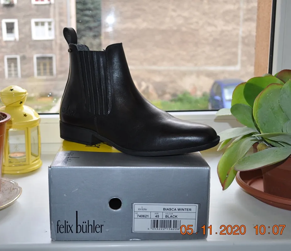 sztyblety Felix Buhler Biasca Winter, r.45,  czarne, zimowe, ocieplane, skórzane, Nowe - zdjęcie 7