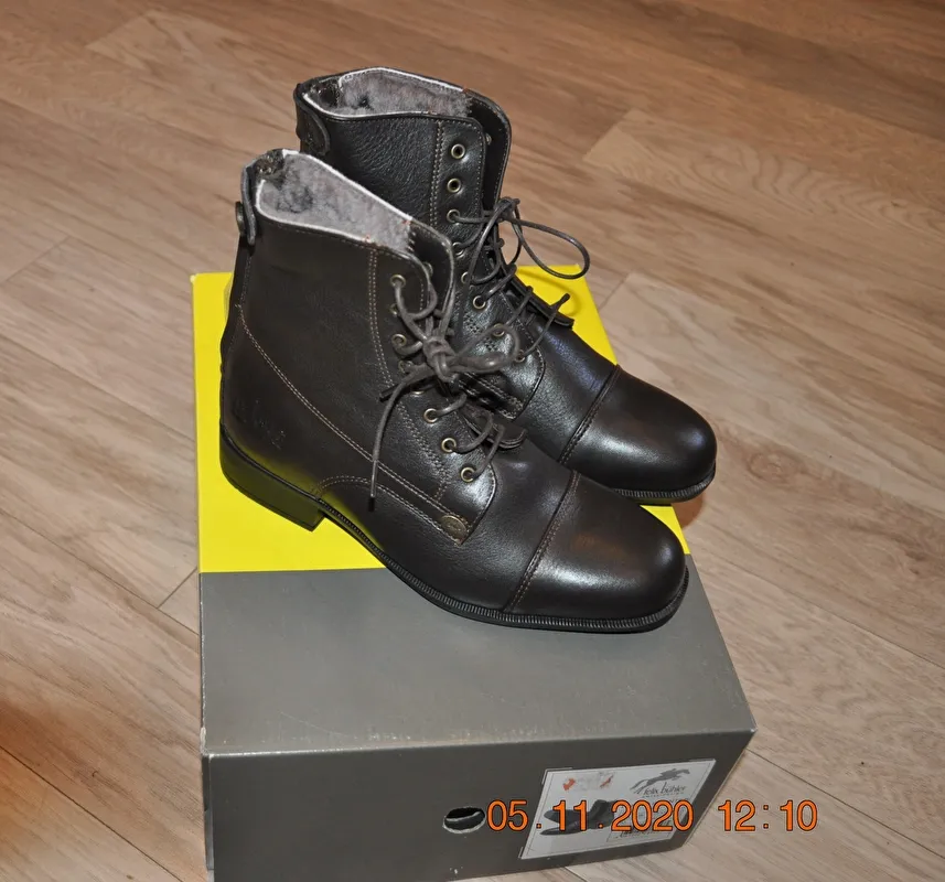 sztyblety Felix Buhler Torino II, czekoladowe, r. 36, skórzane, zimowe, ocieplane, Nowe - zdjęcie 2