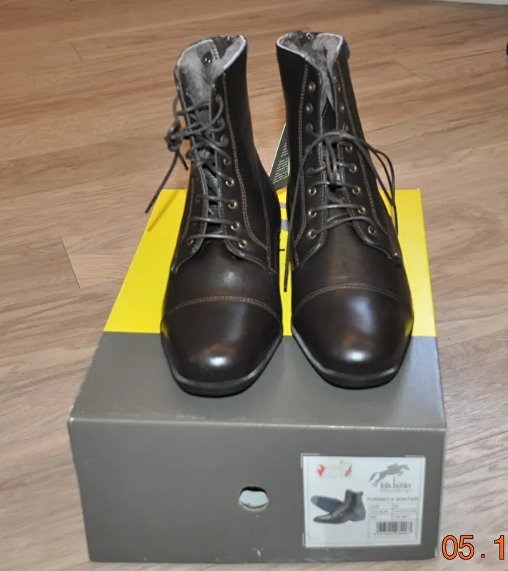 sztyblety Felix Buhler Torino II, czekoladowe, r. 36, skórzane, zimowe, ocieplane, Nowe - zdjęcie 4