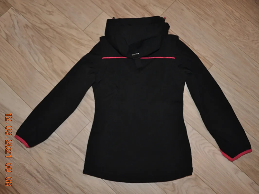 kurtka Steeds Liane, r. 128 cm, czarna, młodzieżowa, softshell, 2w1, bdb - zdjęcie 7