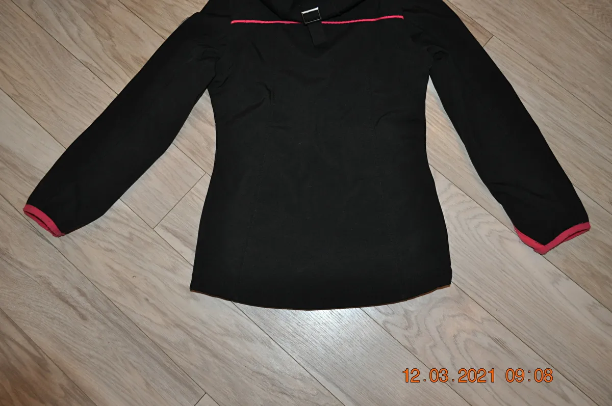 kurtka Steeds Liane, r. 128 cm, czarna, młodzieżowa, softshell, 2w1, bdb - zdjęcie 10