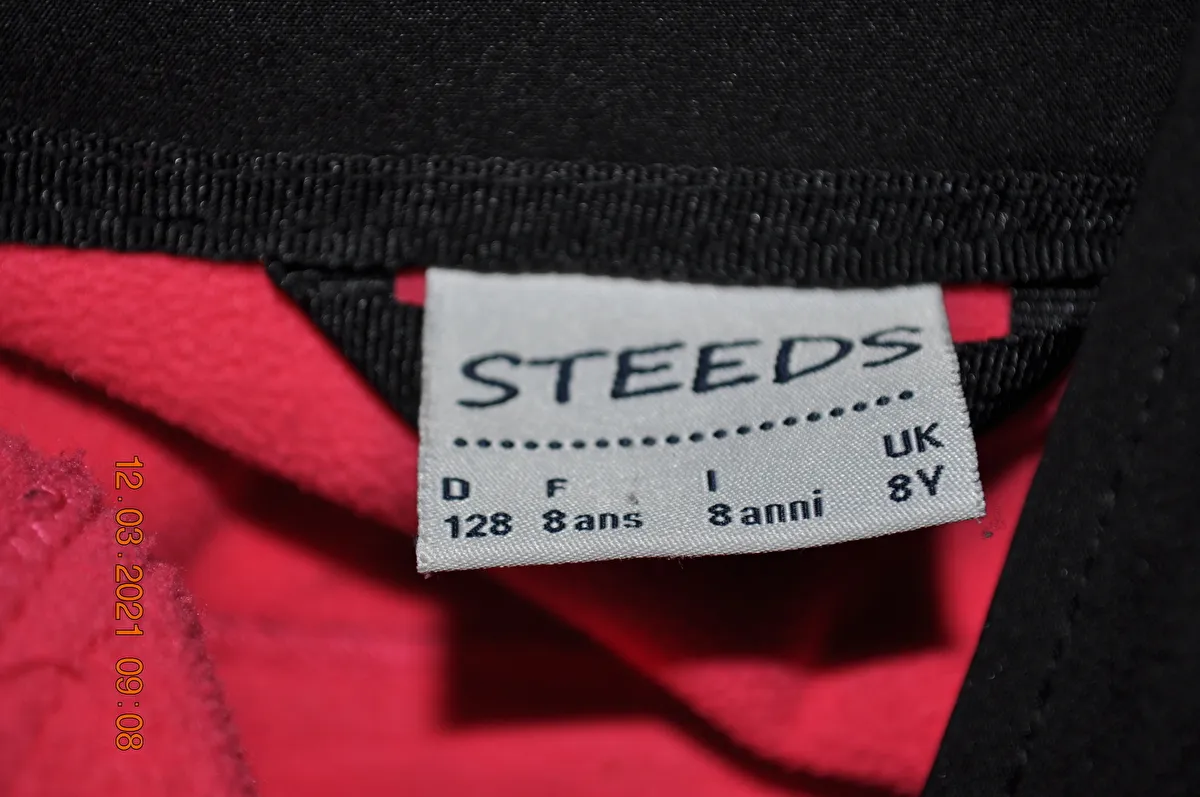 kurtka Steeds Liane, r. 128 cm, czarna, młodzieżowa, softshell, 2w1, bdb - zdjęcie 11
