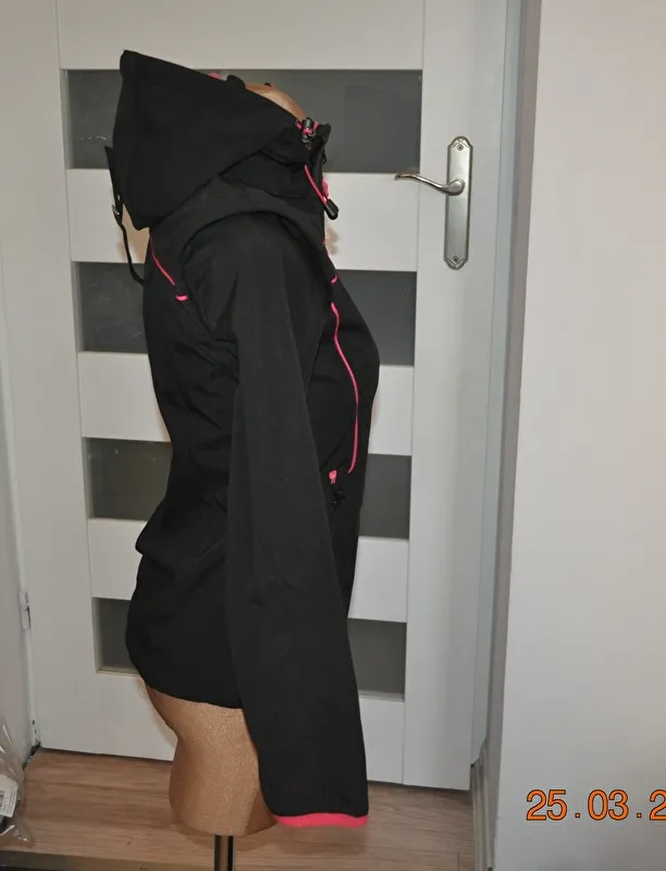 kurtka Steeds Liane, r. 152 cm, czarna, młodzieżowa, softshell, 2w1, bdb (2) - zdjęcie 9
