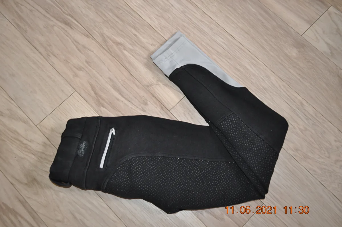 bryczesy Equilibre Sidney, r. 152, granatowe, młodzieżowe, pełny silikonowy lej, bdb – zdjęcie 5