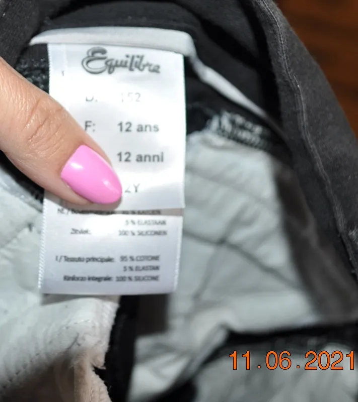 bryczesy Equilibre Sidney, r. 152, granatowe, młodzieżowe, pełny silikonowy lej, bdb – zdjęcie 10