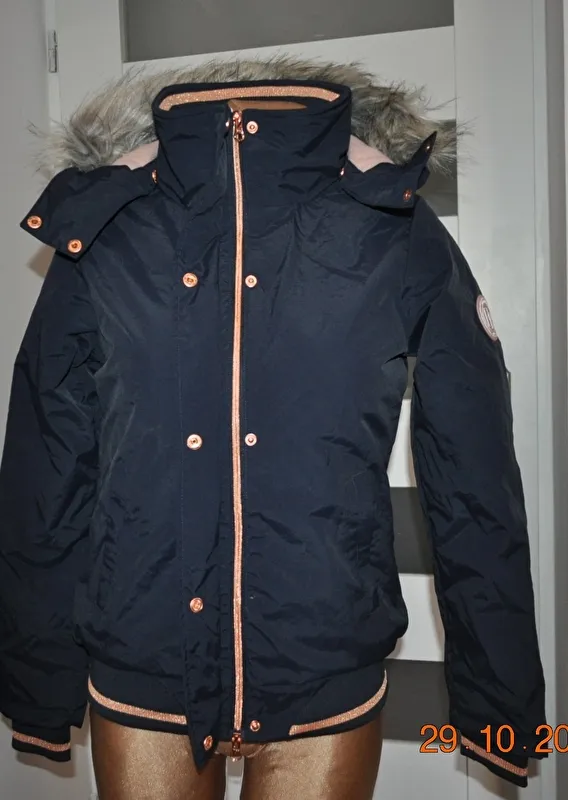 kurtka Felix Buhler Matilda, r. 164 cm, granatowa, dziecięca, bdb - zdjęcie 6