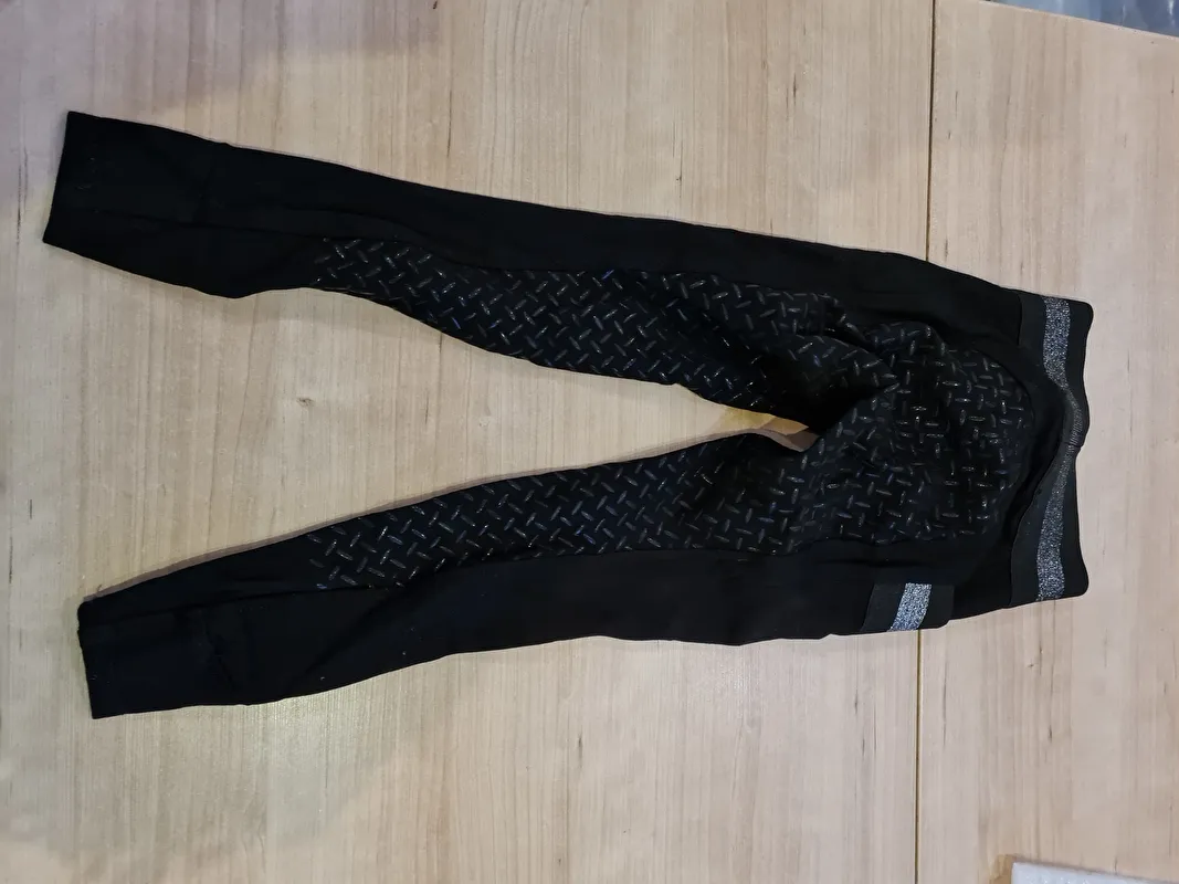 bryczesy Equilibre Aurelie, r. 116 cm, legginsy, czarne, pełny silikonowy lej, jak nowe - zdjęcie 6