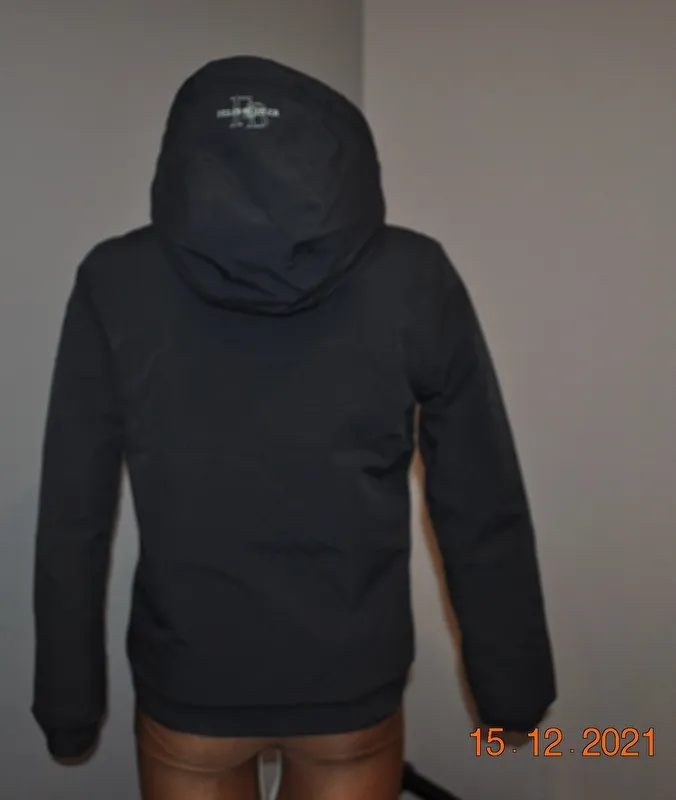 kurtka Felix Buhler Marley, r. 152 cm, niebieska(  graublau), zimowa, z kapturem, bdb, z wadą - zdjęcie 7