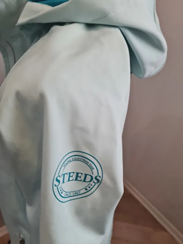kurtka Steeds Sadie, r. 164 cm, młodzieżowa, softshell, miętowa, bdb z wadą (1) - zdjęcie 4