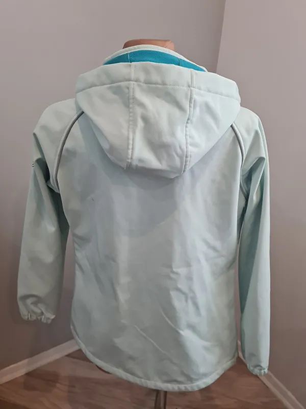 kurtka Steeds Sadie, r. 164 cm, młodzieżowa, softshell, miętowa, bdb z wadą (1) - zdjęcie 3