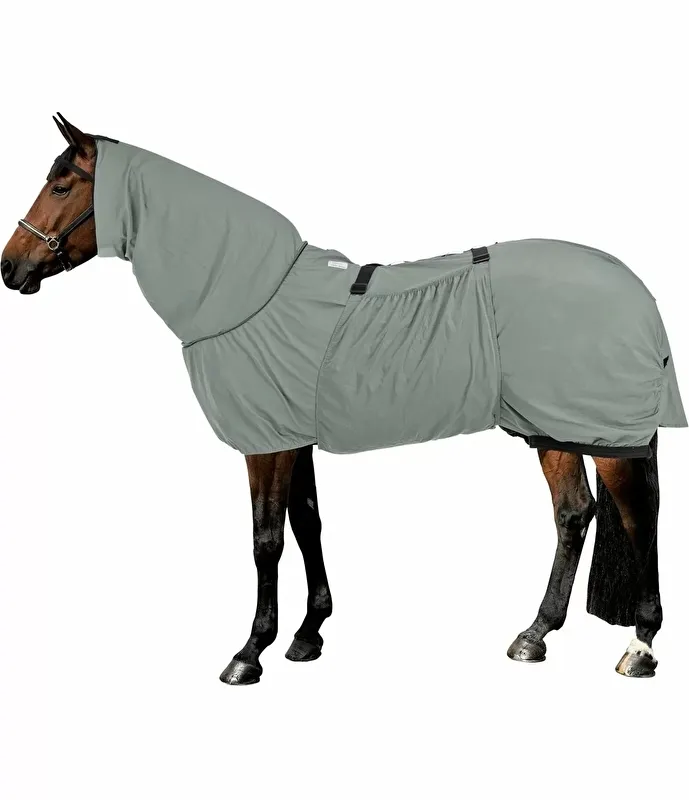 derka Thermo Master Dahna, r. 135 cm, szara, przeciw owadom, z kapturem, egzemowa, UV 50+, nowa(5) - zdjęcie 1