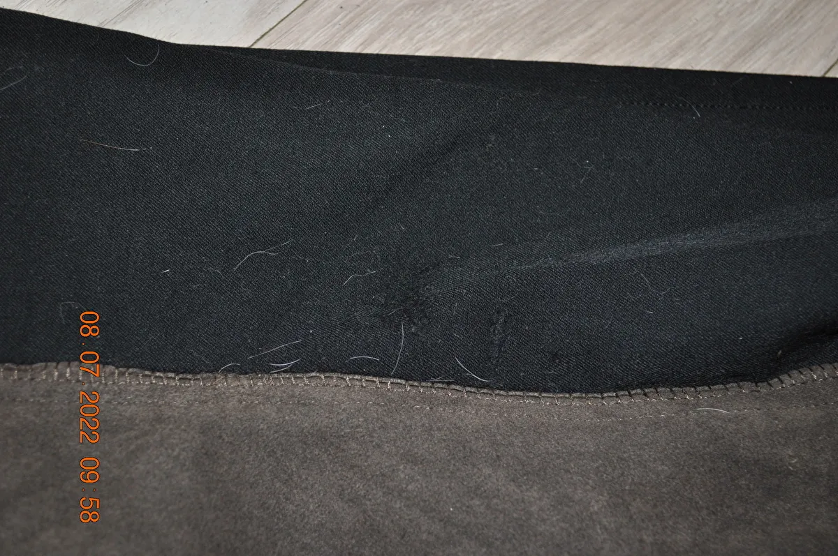 bryczesy Equilibre Super-Stretch Two Tone, r. 42, czarno-brązowe (schwarz), pełny lej, damskie, stan bdb – zdjęcie 3