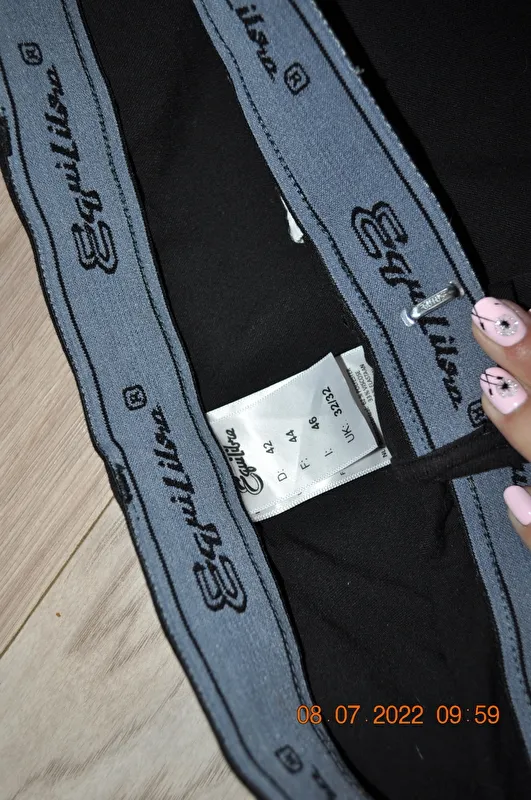 bryczesy Equilibre Super-Stretch Two Tone, r. 42, czarno-brązowe (schwarz), pełny lej, damskie, stan bdb – zdjęcie 7