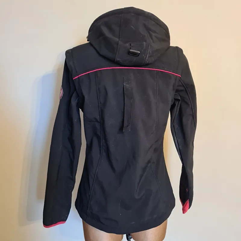 kurtka Steeds Liane, r. 176 cm, czarna, młodzieżowa, softshell, 2w1, bdb (3) - zdjęcie 6