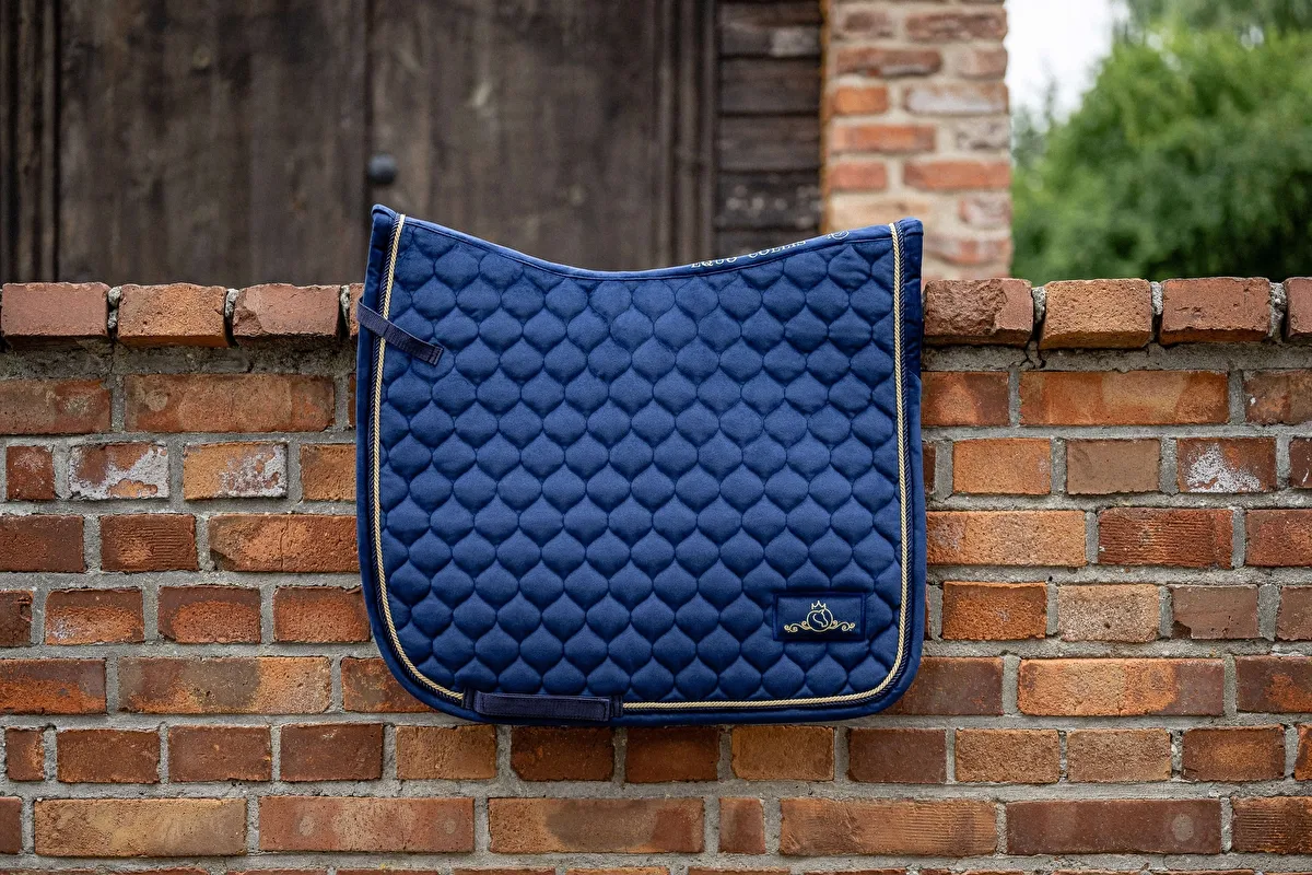 Czaprak DL ujedzeniowy Night Blue Velvet granatowy – zdjęcie 6