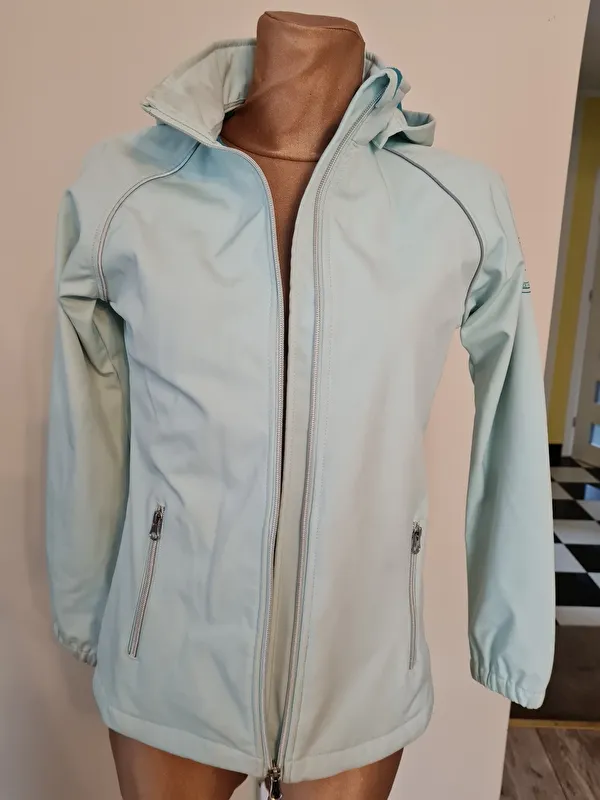 kurtka Steeds Sadie, r. 152 cm, młodzieżowa, softshell, miętowa, bdb z wadą (2) - zdjęcie 8