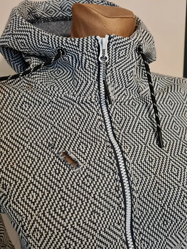 bluza Icepeak Adriana, r. S, czarno-biała, bdb(1) - zdjęcie 5