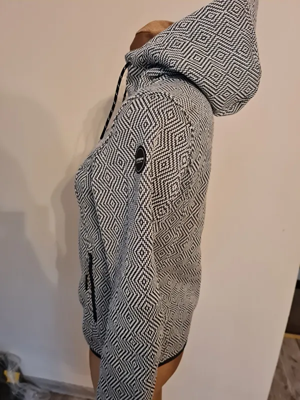 bluza Icepeak Adriana, r. S, czarno-biała, bdb(1) - zdjęcie 4