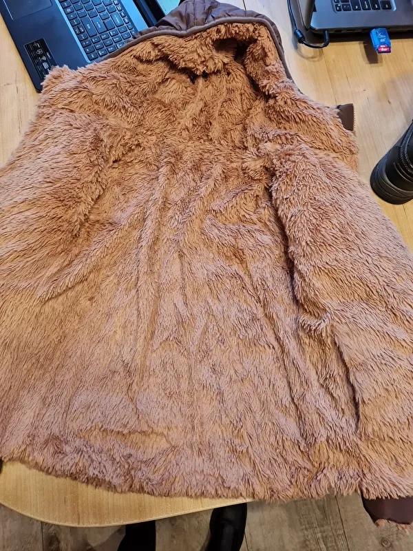 kurtka Steeds Eve II, nugat, r. 152 cm, ocieplana, dwustronna, dziecięca, bdb z wadą - zdjęcie 3