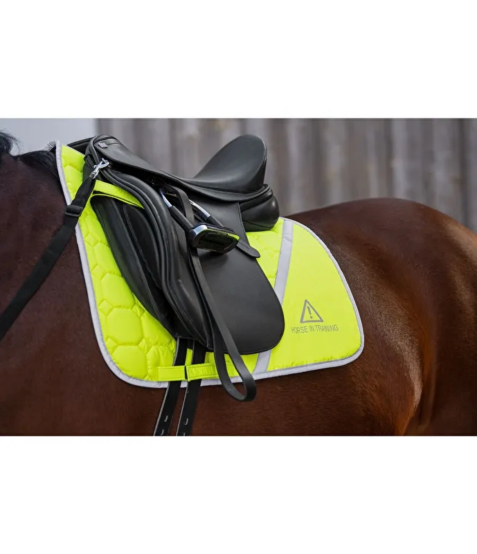 czaprak Reflex Neon Bright, gelb, PONY, wszechstronny, odblaskowy, NOWY - zdjęcie 2