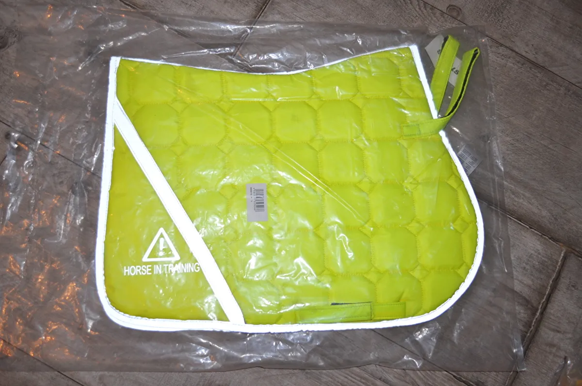 czaprak Reflex Neon Bright, gelb, PONY, wszechstronny, odblaskowy, NOWY - zdjęcie 3