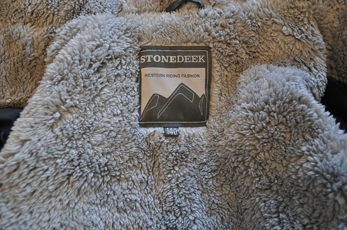 kurtka, parka Stonedeek, r. 140 cm, szara, młodzieżowa, dziecięca, z kapturem, zimowa, z futerkiem, jak nowa, z wadą - zdjęcie 6