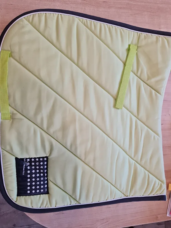 czaprak Hv Polo, DR, neon żółty/limonka, ujeżdżeniowy, NOWY - zdjęcie 1