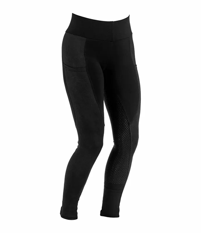 bryczesy Equilibre Lola- Mesh, r. 42, czarne, pełny silikonowy lej, legginsy, letnie, NOWE - zdjęcie 1