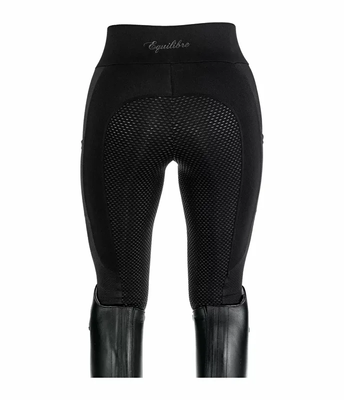 bryczesy Equilibre Lola- Mesh, r. 42, czarne, pełny silikonowy lej, legginsy, letnie, NOWE - zdjęcie 2