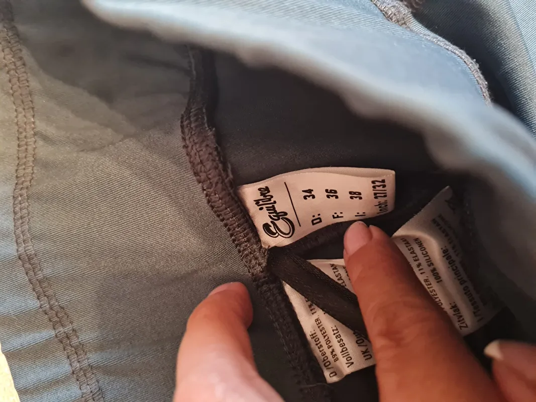 bryczesy Equilibre Nahla, r. 34, niebieskie, legginsy, pełny lej, jak nowe - zdjęcie 3