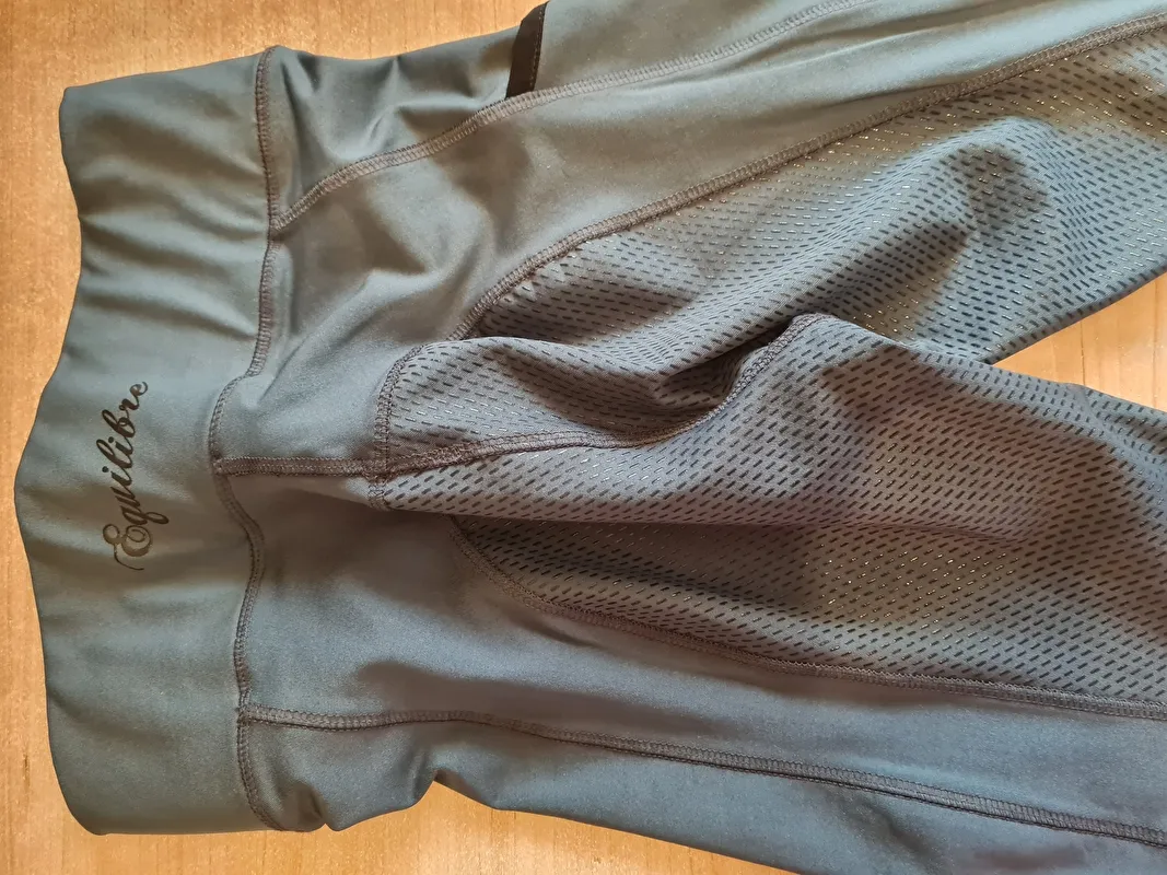 bryczesy Equilibre Nahla, r. 34, niebieskie, legginsy, pełny lej, jak nowe - zdjęcie 2