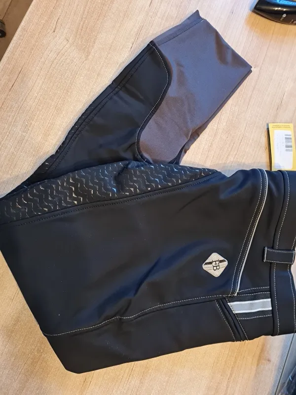 bryczesy Felix Buhler Larissa, r. 34, czarne, pełny lej, SOFTSHELL, ocieplane, zimowe NOWE - zdjęcie 5