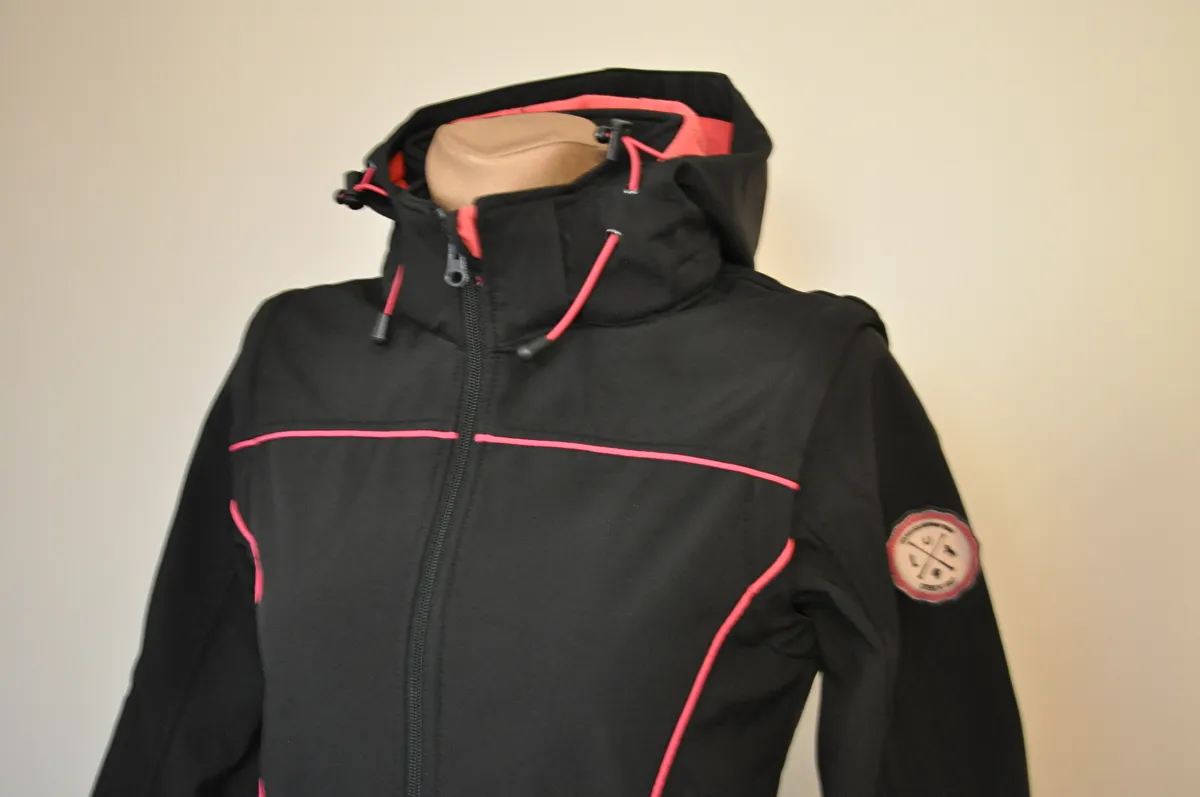 kurtka Steeds Liane, r. 164 cm, czarna, młodzieżowa, softshell, 2w1, jak nowa - zdjęcie 4