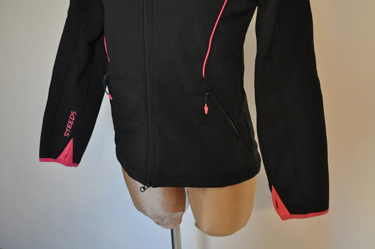 kurtka Steeds Liane, r. 164 cm, czarna, młodzieżowa, softshell, 2w1, jak nowa - zdjęcie 5