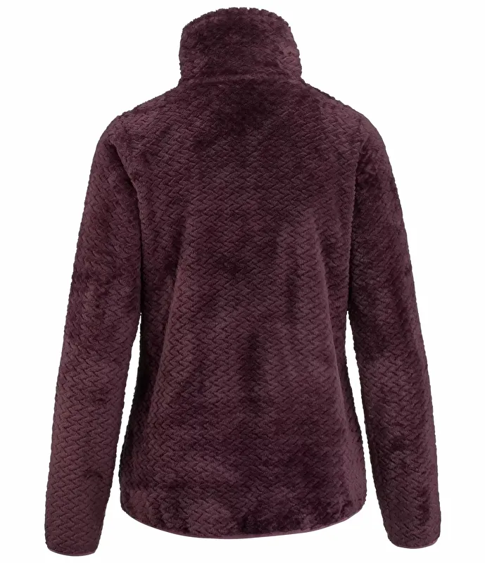 kurtka, bluza Fengur Svala, r. XL , śliwkowa, polarowa, damska,bdb - zdjęcie 3
