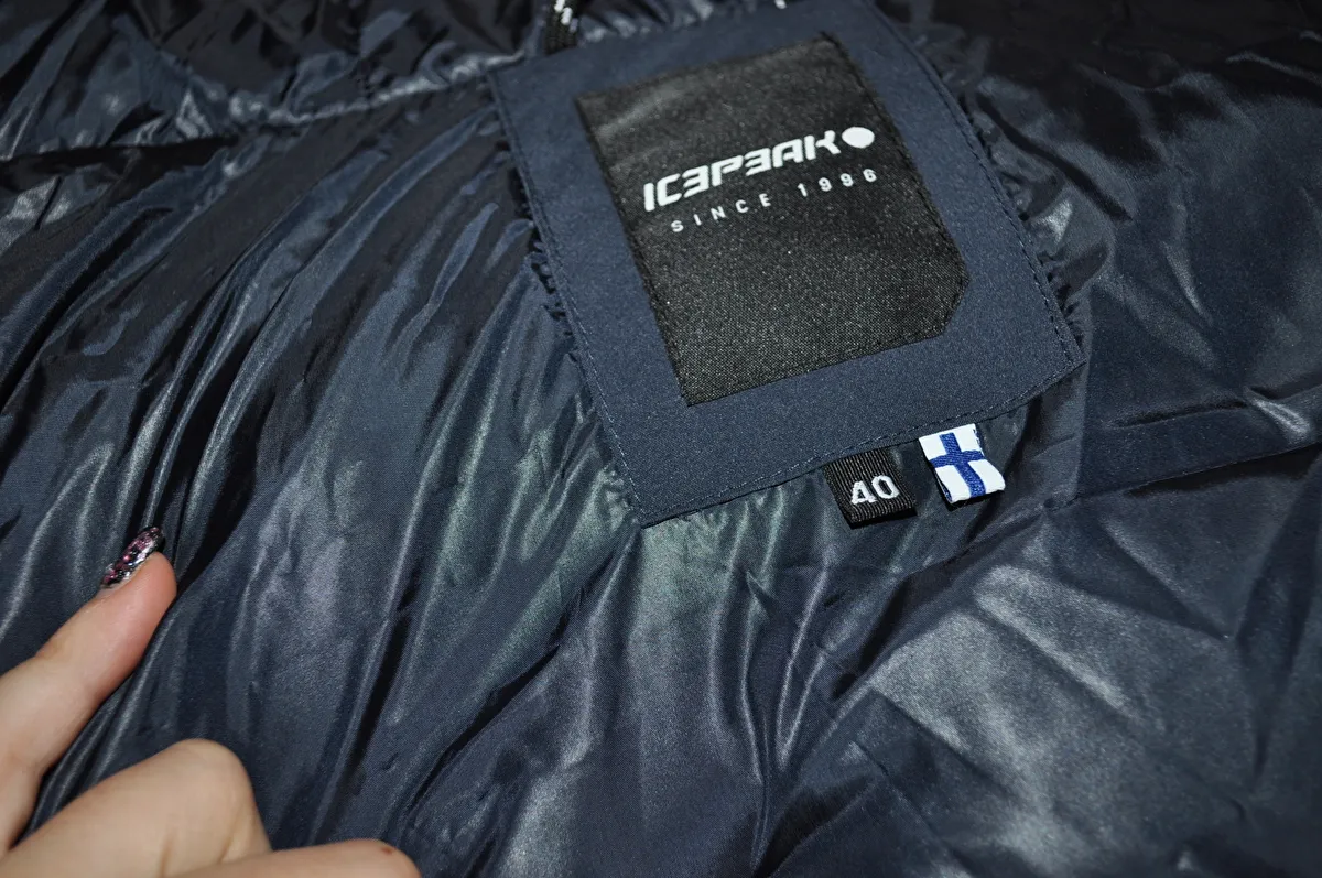 Kurtka ICEPEAK , r. 40 , granatowa , damska , bdb z wadą - zdjęcie 7