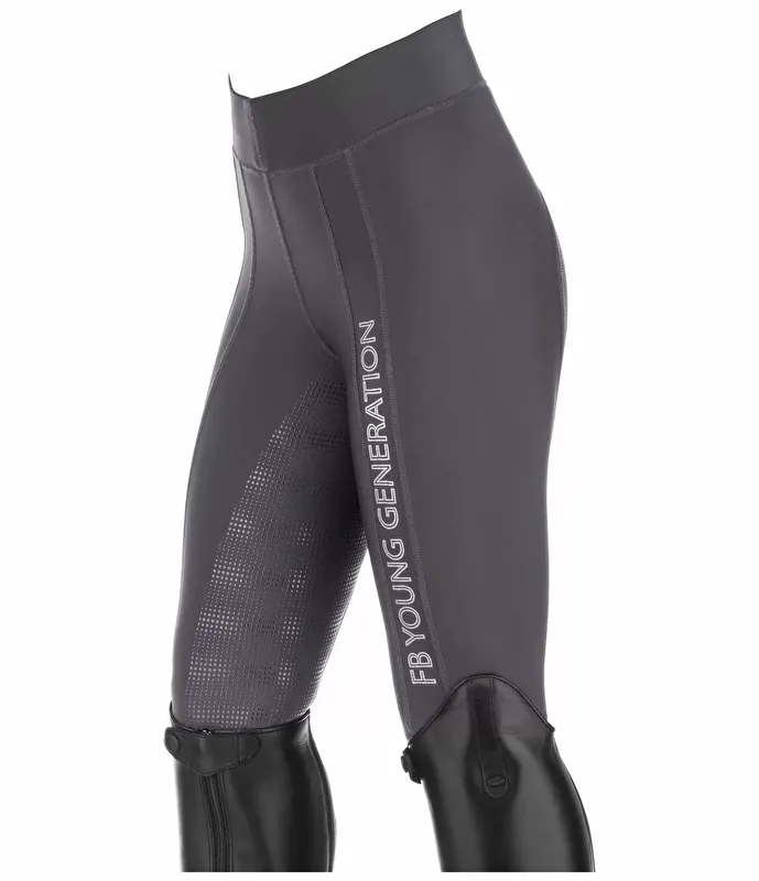 bryczesy Felix Bühler Abigail , r. 152 cm , szare, młodzieżowe, legginsy, pełny silikonowy lej, bdb - zdjęcie 2