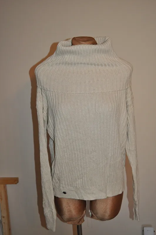 sweter z golfem Felix Bühler Lilah, r. XS , kremowy , bdb - zdjęcie 1