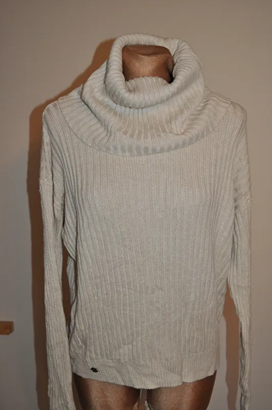 sweter z golfem Felix Bühler Lilah, r. XS , kremowy , bdb - zdjęcie 4