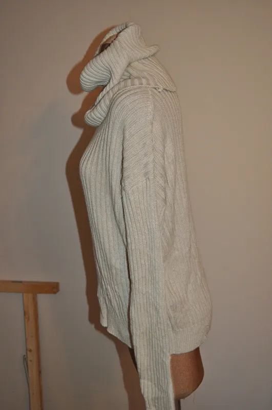 sweter z golfem Felix Bühler Lilah, r. XS , kremowy , bdb - zdjęcie 6