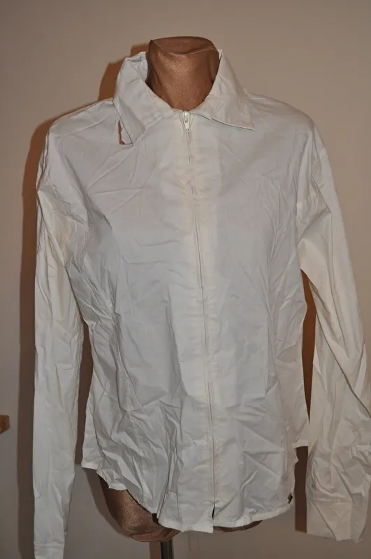 koszula Stonedeek Zip, westernowa, na zamek, r. XXL, ecru, używana (1) - zdjęcie 5