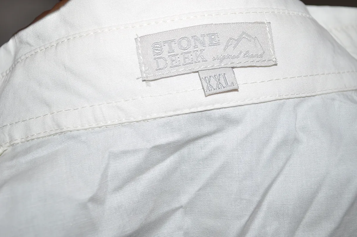 koszula Stonedeek Zip, westernowa, na zamek, r. XXL, ecru, używana (1) - zdjęcie 9