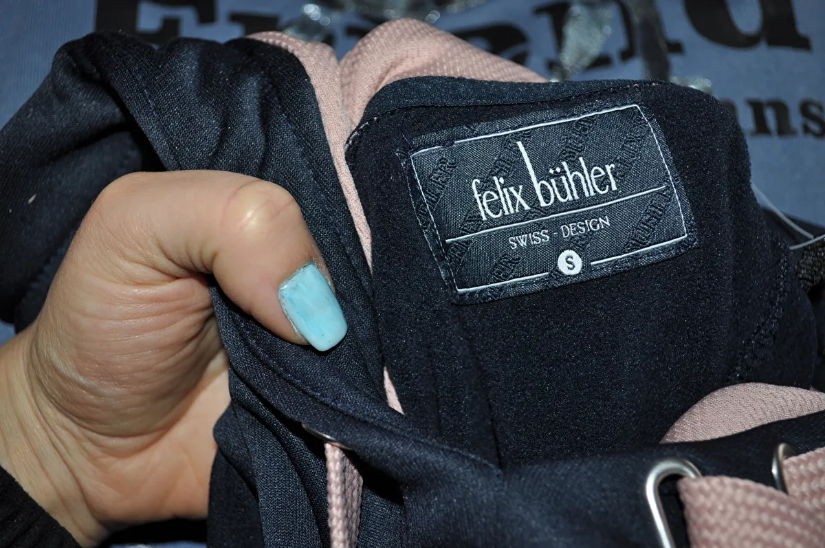 bluza Felix Buhler Lilou, r. S , granatowa, z katurem, bdb z wadą - zdjęcie 10