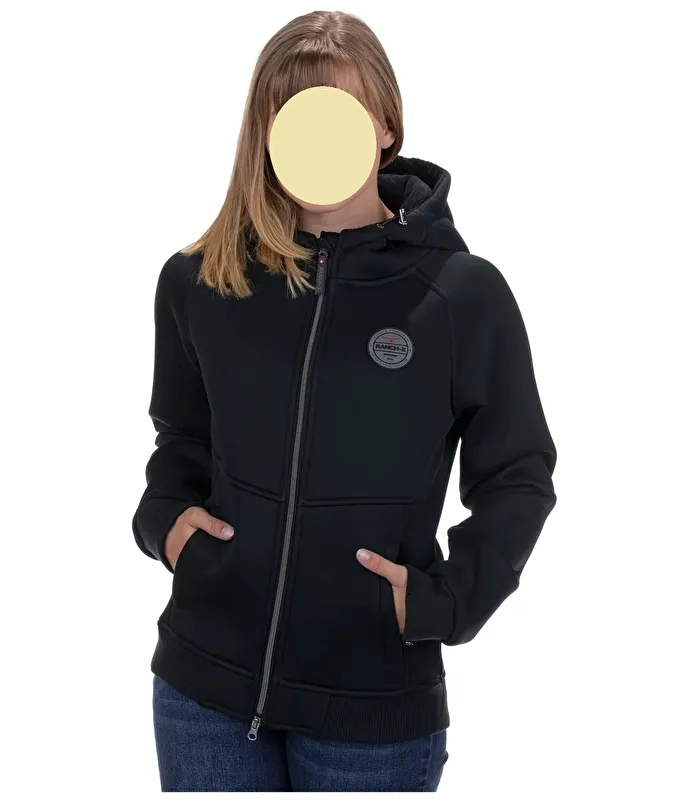 kurtka Ranch-X Thermojacke, r. XL , czarna, damska, z kapturem,bdb z wadą - zdjęcie 1