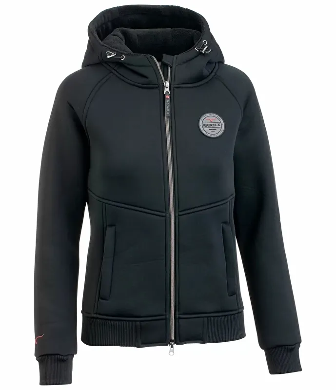 kurtka Ranch-X Thermojacke, r. XL , czarna, damska, z kapturem,bdb z wadą - zdjęcie 2