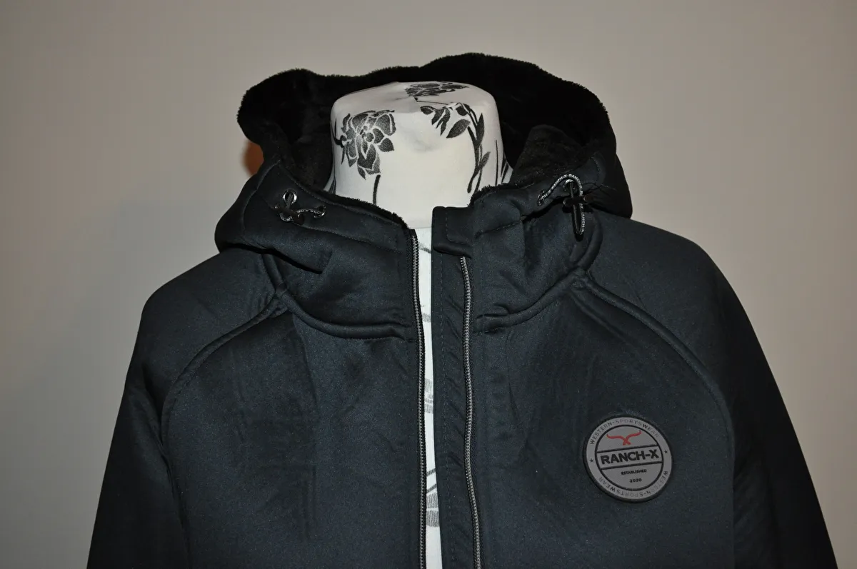 kurtka Ranch-X Thermojacke, r. XL , czarna, damska, z kapturem,bdb z wadą - zdjęcie 5